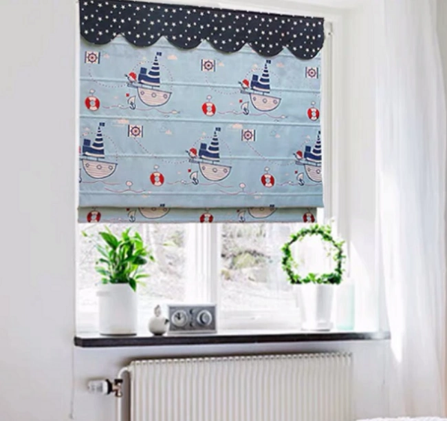 hình-rem-roman-phong-ngu-be-trai-mau-xanh