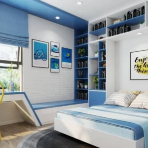 hình-rem-roman-phong-ngu-be-trai-mau-xanh