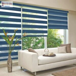 Rèm cầu vồng màu xanh