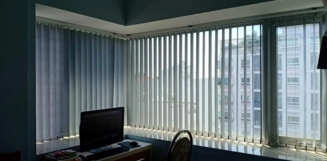 Mẫu rèm lá dọc đẹp mắt và tiện lợi - Ảnh 8