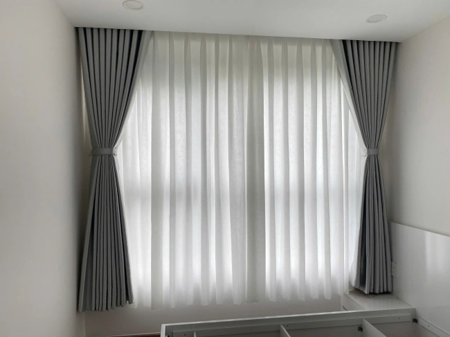 Rèm vải phòng khách đẹp giá rẻ - Ảnh 9